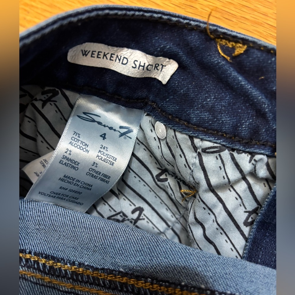 Seven7 Jean shorts women’s size 4 - Picture 5 of 6